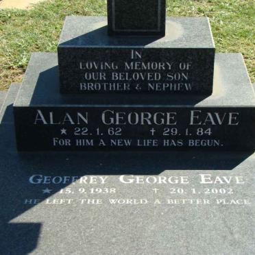 EAVE Alan George 1962-1984 :: EAVE Geoffrey George 1938-2002