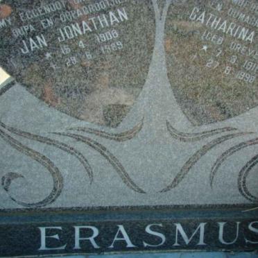 ERASMUS Jan Jonathan 1908-1989 &amp; Catharina Maria DREYER 1911-1998