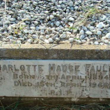 FAULKNER Charlotte Madge 1894-1966