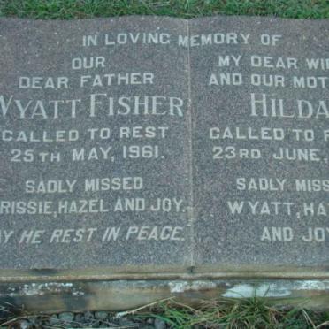 FISHER Wyatt -1961 &amp; Hilda -1945