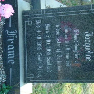 FRAME Jacqueline 1966-1985