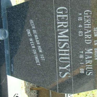 GERMISHUYS Gerhard Marius 1963-1988