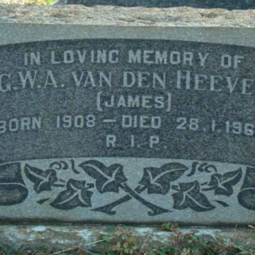 HEEVER G.W.A., van den 1908-1963