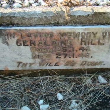 HILL Geraldine 1946-1946