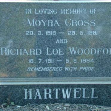 HARTWELL Richard Loe Woodford 1911-1984 &amp; Moyra Cross 1918-1981