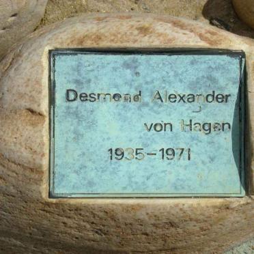 HAGAN Desmond Alexander, von 1935-1971