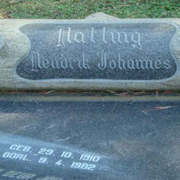 HATTING Hendrik Johannes 1910-1982