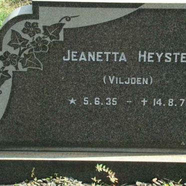 HEYSTEK Jeanetta nee VILJOEN 1935-1971