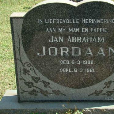 JORDAAN Jan Abraham 1902-1961