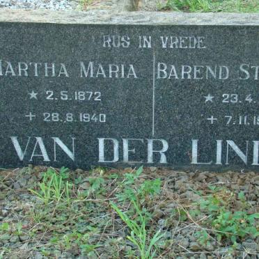 LINDE Barend Stefanus, van der 1864-1938 &amp; Martha Maria 1872-1940