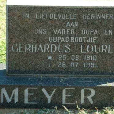 MEYER Gerhardus Lourens 1910-1991