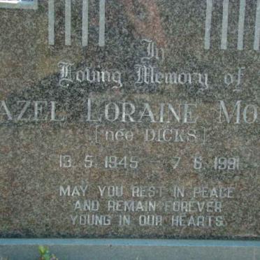 MORDUE Hazel Loraine nee DICKS 1945-1991
