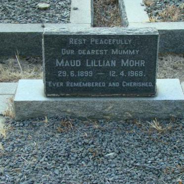 MOHR Maud Lillian 1899-1968