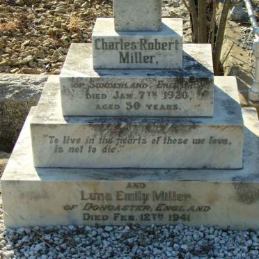 MILLER Charles Robert -1920 &amp; Luna Emily -1941