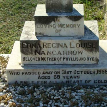 NANCARROW Erna Regina Louise -1959