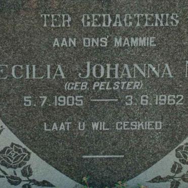 NEL Cecilia Johanna nee PELSTER 1905-1962