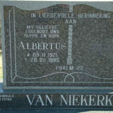 NIEKERK Albertus, van 1921-1995