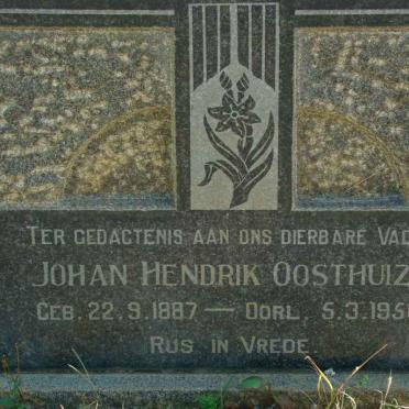 OOSTHUIZEN Johan Hendrik 1887-1958