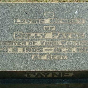 PAYNE Molly nee WORTHINGTON 1905-1944