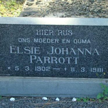 PARROTT Elsie Johanna 1902-1981