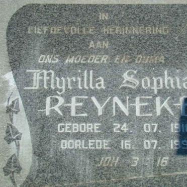 REYNEKE Myrilla Sohia 1916-1995