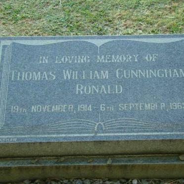 RONALD Thomas William Cunningham 1914-1965