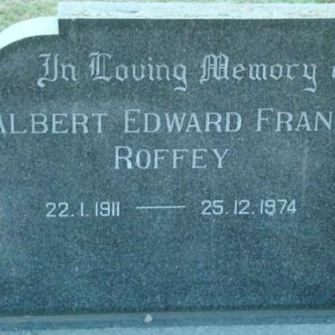 ROFFEY Albert Edward Frank 1911-1974