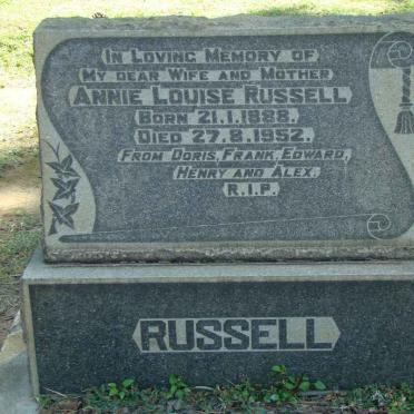 RUSSELL Annie Louise 1888-1952