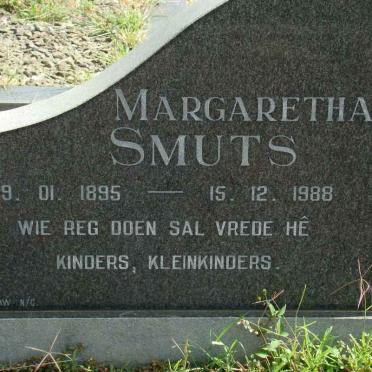 SMUTS Margaretha 1895-1988