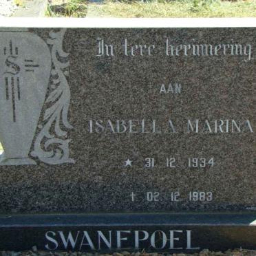 SWANEPOEL Isabella Marina 1934-1983