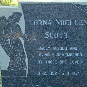 SCOTT Lorna Noeleen 1952-1974