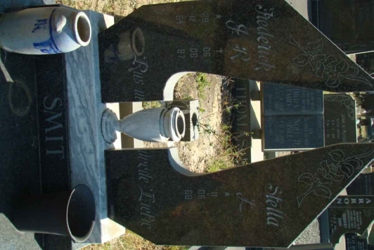 SMIT Frederick J.R. 1964-1987 &amp; Stella L. 1944-