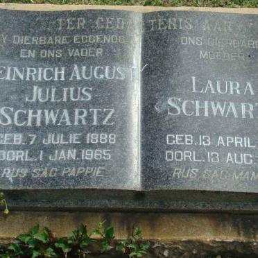 SCHWARTZ Heinrich August Julius 1888-1965 &amp; Laura 1910-1983