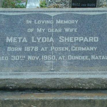 SHEPPARD Meta Lydia 1878-1950