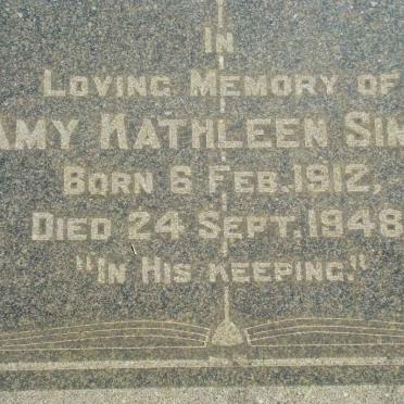SIMMS Amy Kathleen 1912-1948