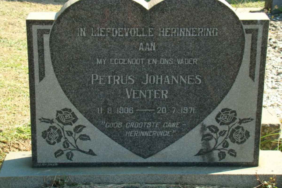 VENTER Petrus Johannes 1906-1971
