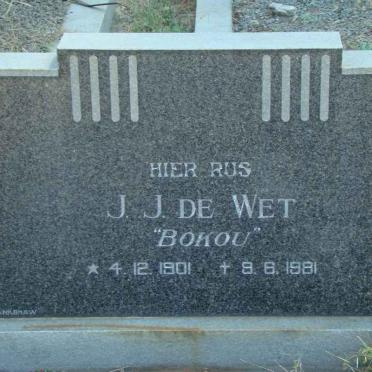 WET J.J., de 1901-1981