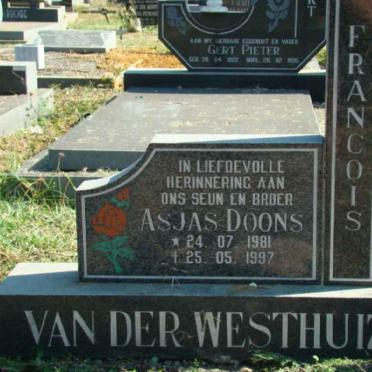 WESTHUIZEN Francois, van der 1981-1997