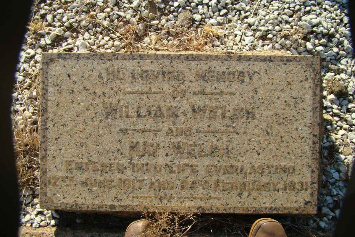 WELCH William -1917 &amp; May -1931