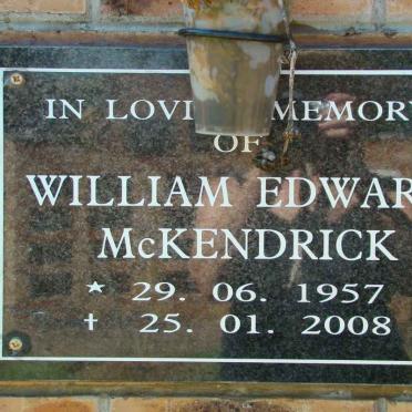 McKENDRICK William Edward 1957-2008