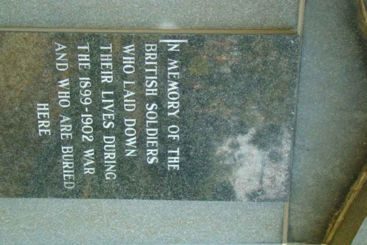 Anglo Boer War Memorial for British Soldiers