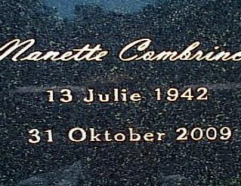 COMBRINK Nanette 1942-2009