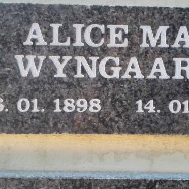 WYNGAARD Alice Mary 1898-1997