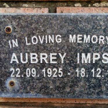 IMPSON Aubrey 1925-1983