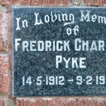 PYKE Fredrick Charles 1912-1990