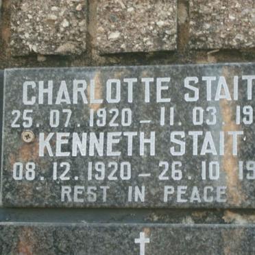 STAIT Kenneth 1920-1994 &amp; Charlotte 1920-1977