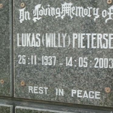 PIETERSE Lukas 1937-2003