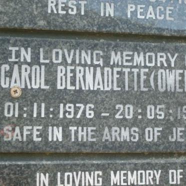 OWENS Carol Bernadette 1976-1986