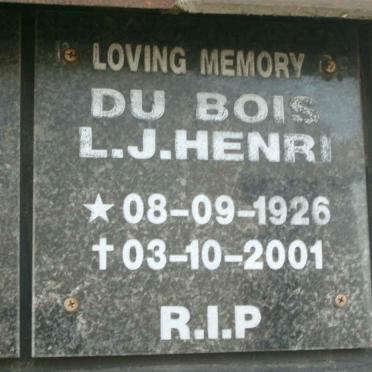 BOIS L.J. Henri, du 1926-2001