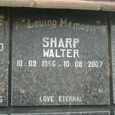 SHARP Walter 1956-2007